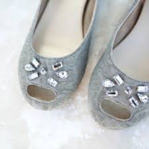 Anthropologie Joyfolie Dove Jacquard Mia Flats